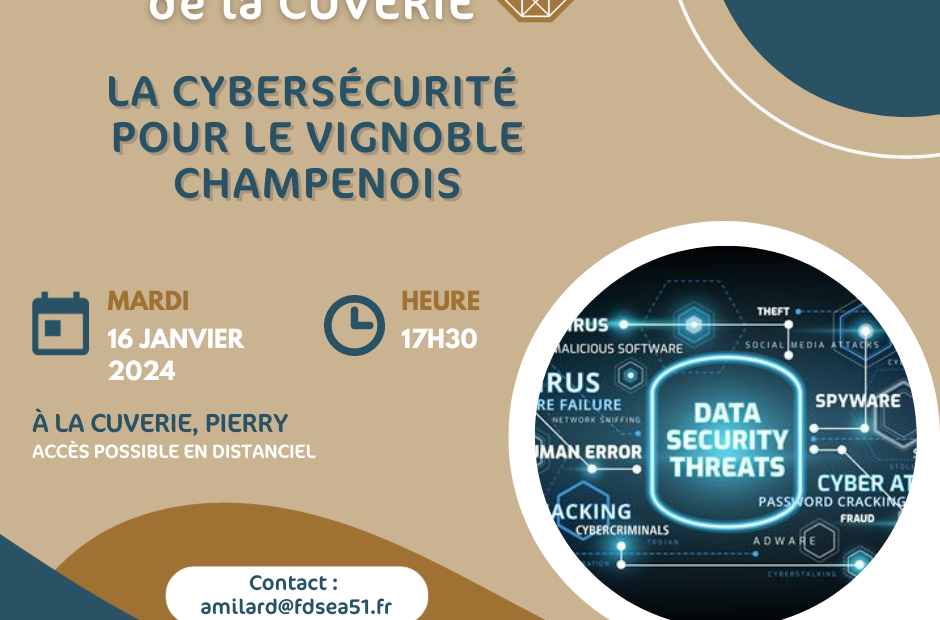 Afterwork : la cybersécurité pour le vignoble champenois